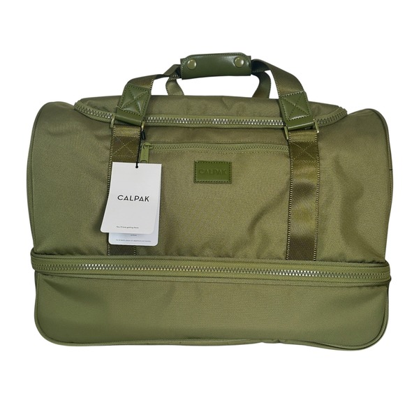 Calpak Handbags - CALPAK Stevyn Duffel Bag Pistachio Green Polyester Weekend Travel Gym Bag NWT